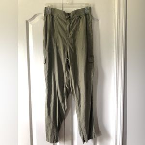 Green ankle pants
